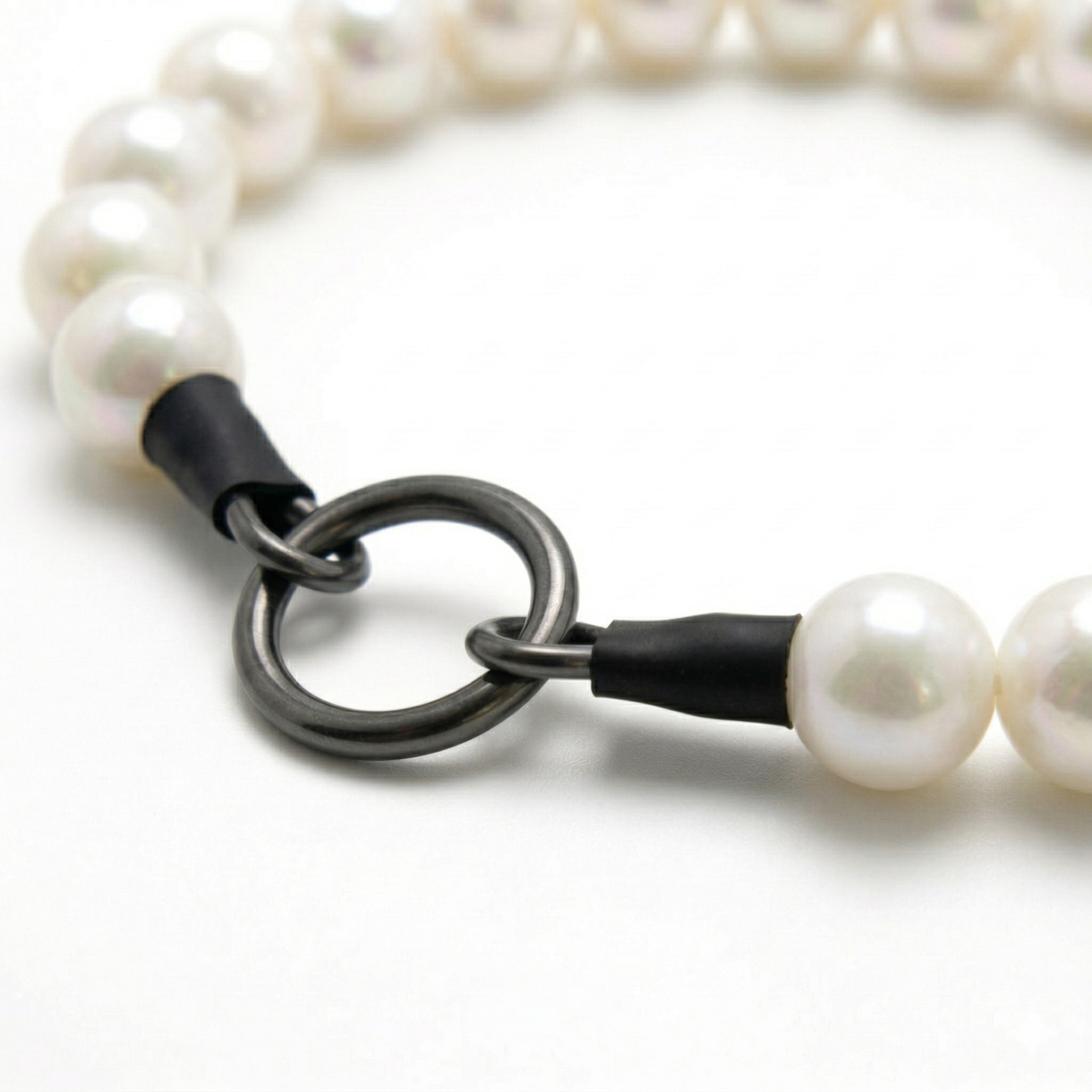 Perlas blancas 20mm - Collar de acrílico