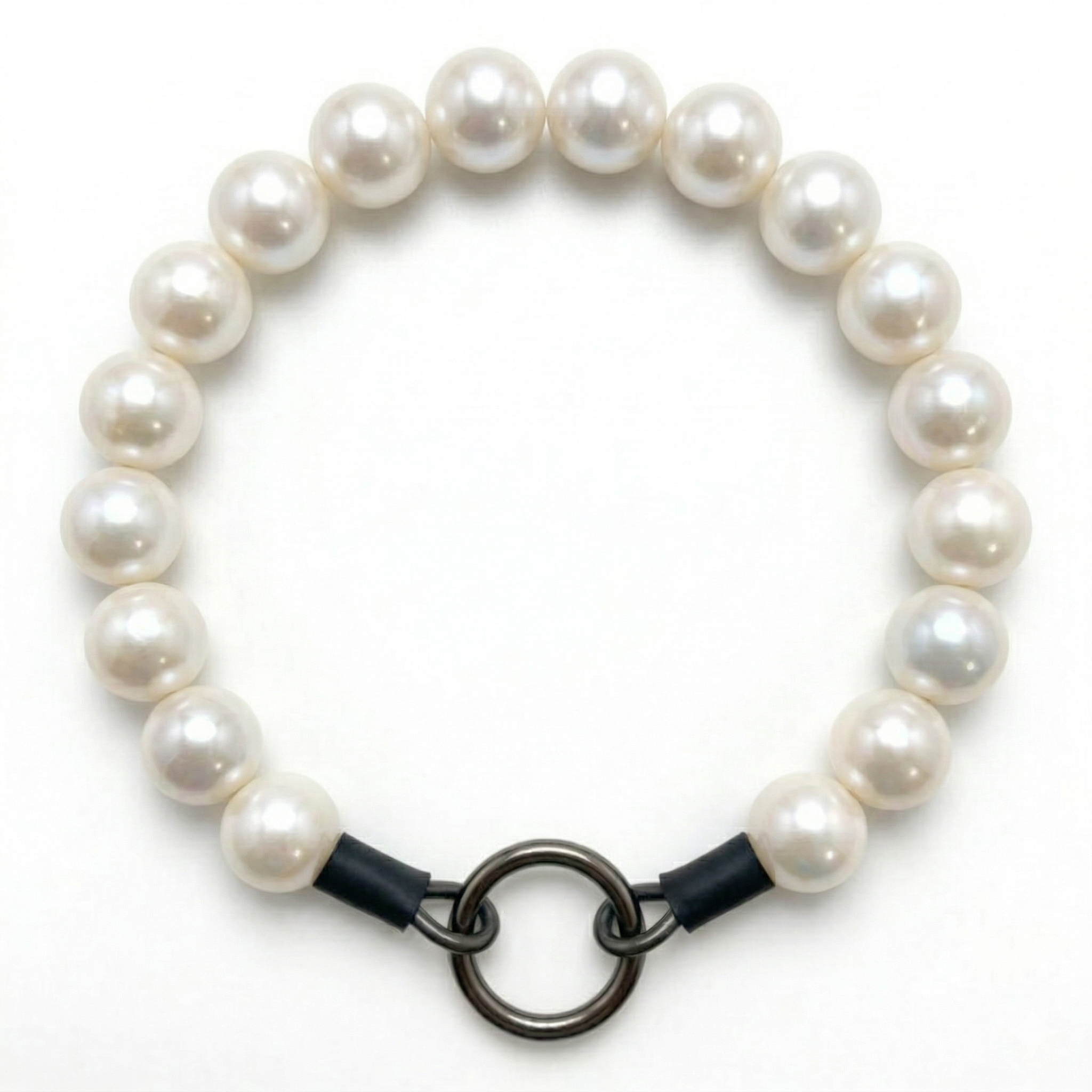 Perlas blancas 20mm - Collar de acrílico