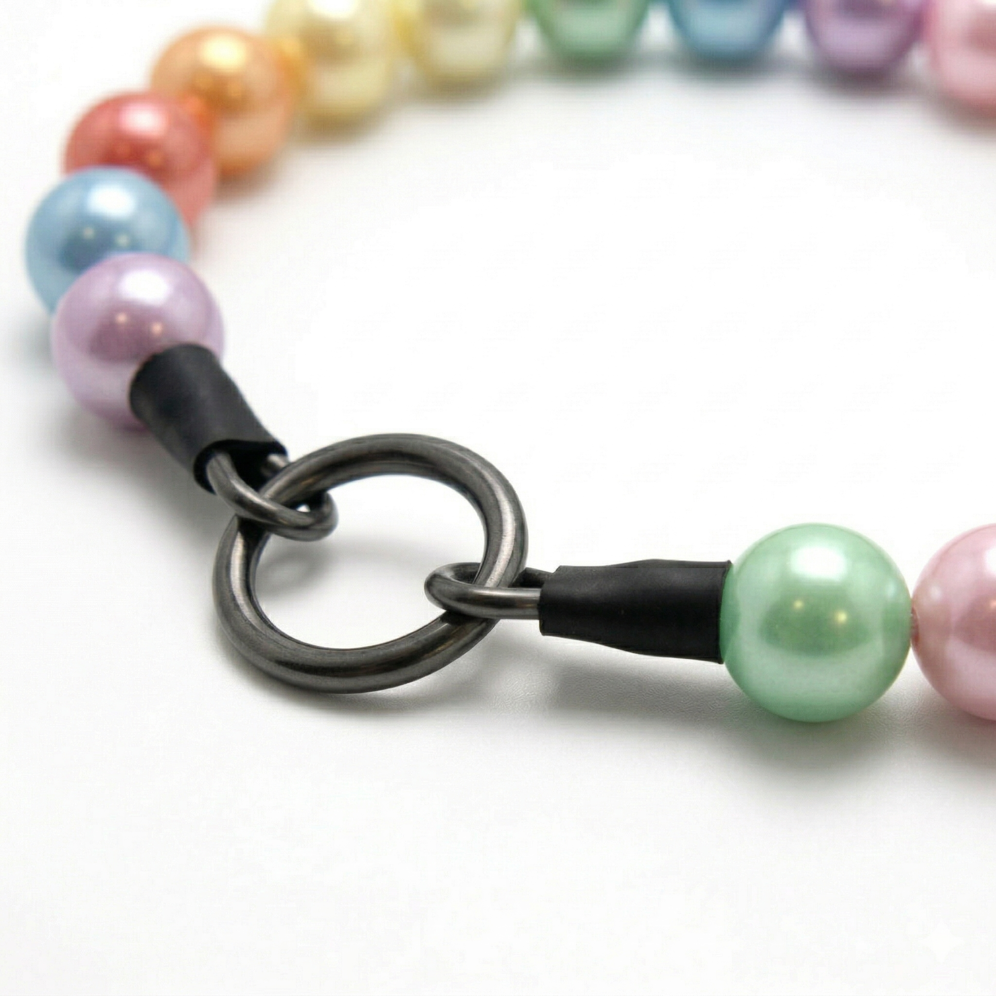 Perlas arcoíris 20mm - Collar de acrílico